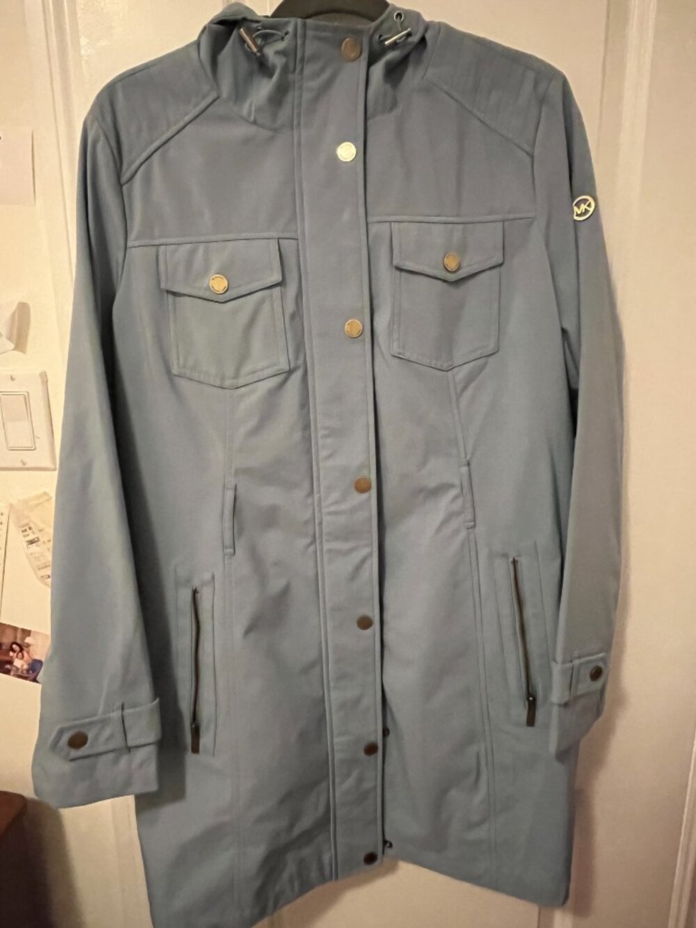 Blue Michael Kors Jacket with hood